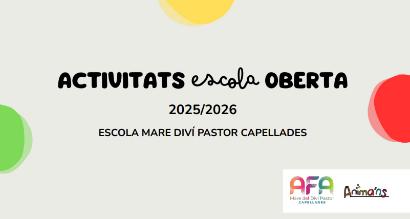 EXTRAESCOLARS AFA MDP CAPELLADES – Curs 2025/26